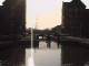 newly built waterfront apartments either side of a regenerated canal lock